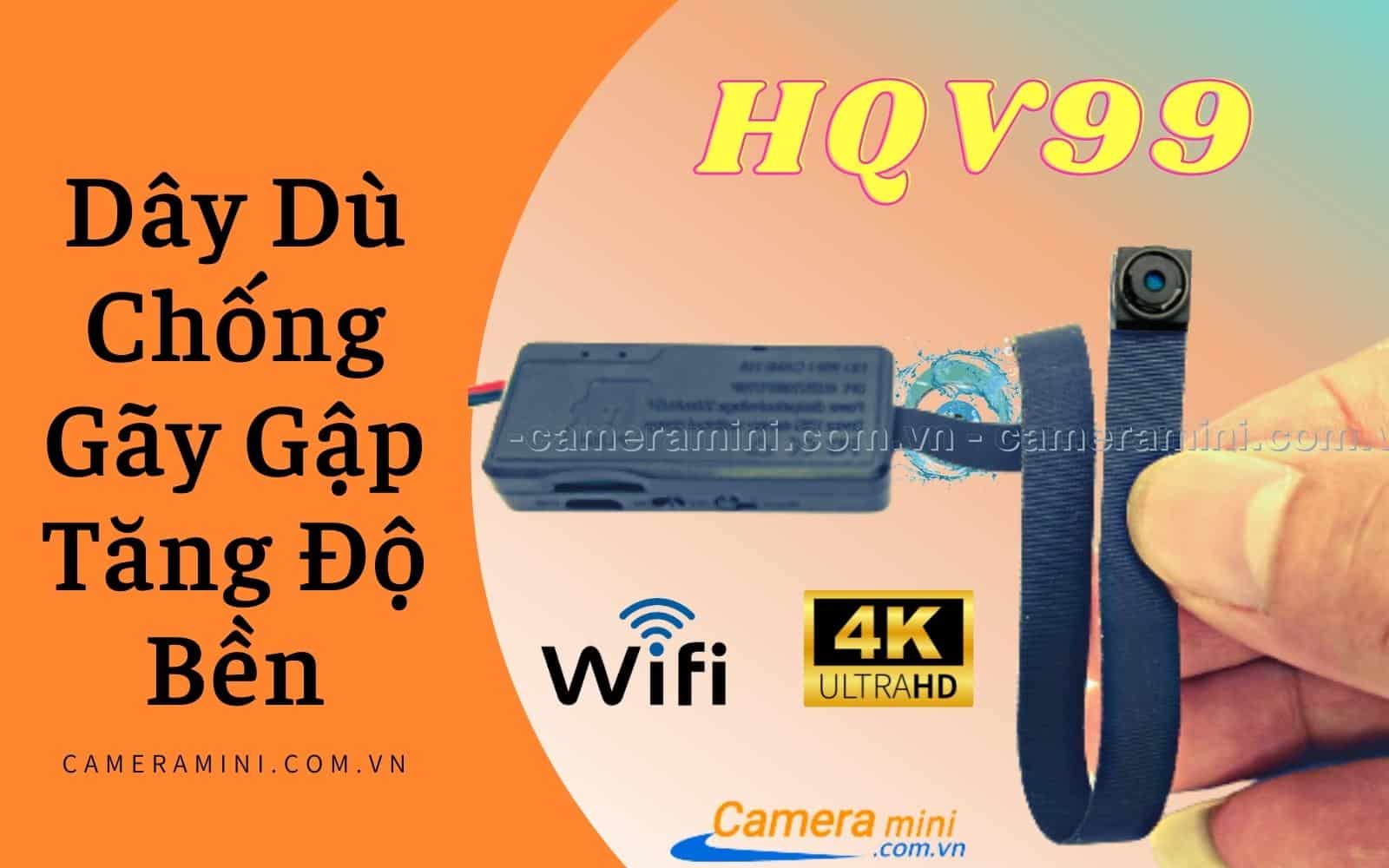 Camera Mini siêu nhỏ hqv99, mắt rời thân dễ ngụy trang