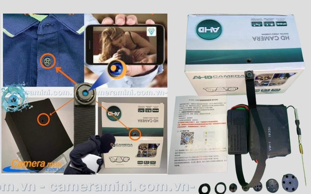Camera mini HQ V99 dễ dàng ngụy trang dưới mọi đồ vật