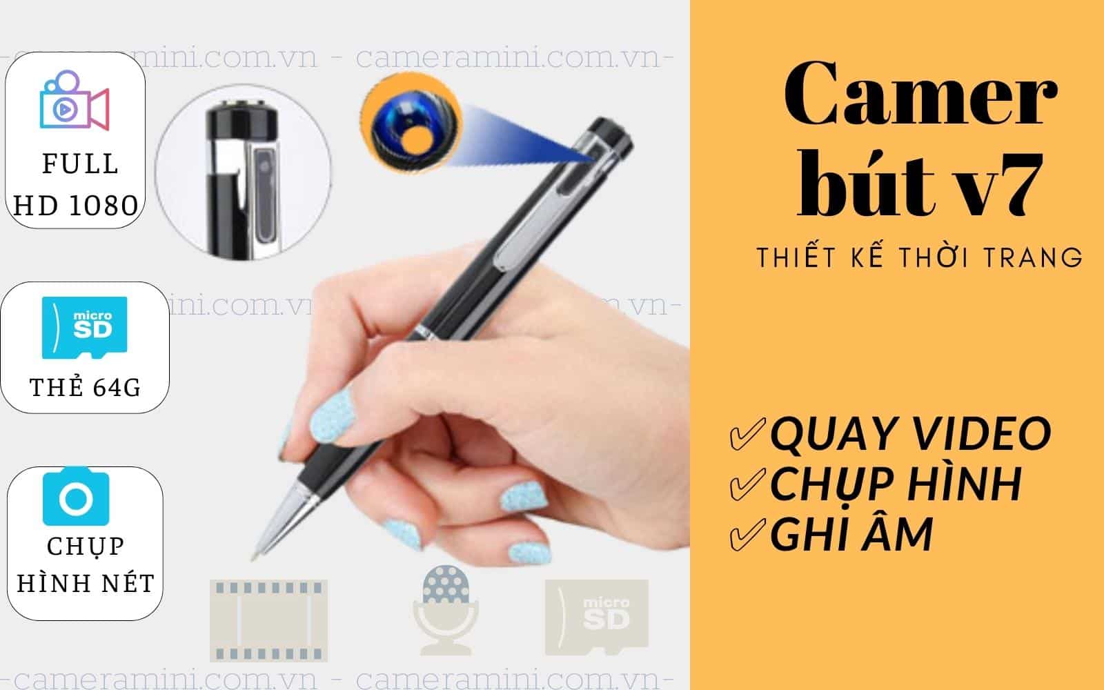 Bút camera ngụy trang v7 Full HD
