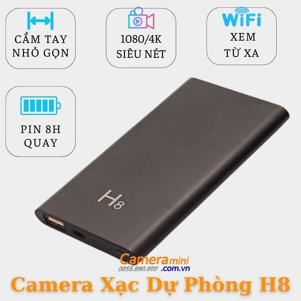 Camera siêu nhỏ ngụy trang sạc pin dự phòng H8