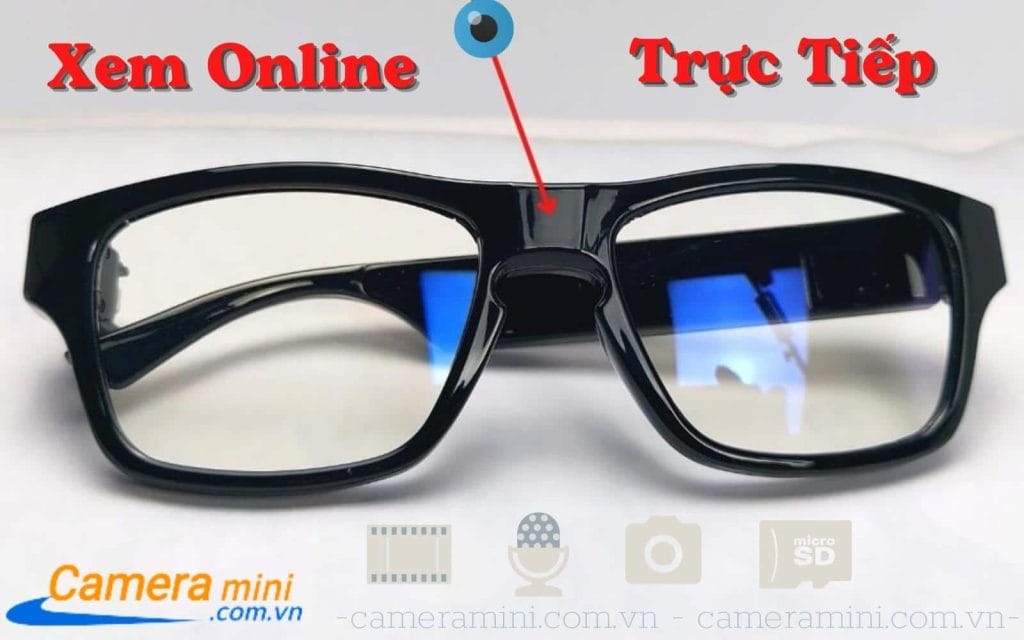 Camera Ngụy Trang Kính Mắt G5s Online, 4k Siêu Nét, Siêu Bền 15 Camera mắt kính xem online g5s