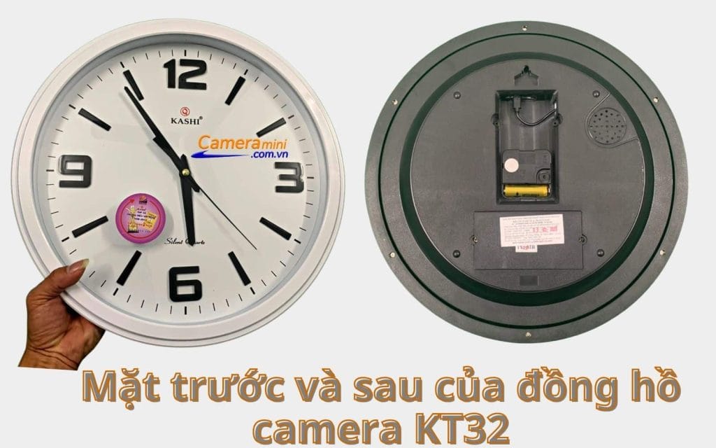 Camera mini đồng hồ treo tường Kashi chính hãng