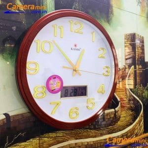 Camera đồng hồ treo tường kt9 khi treo lên tường