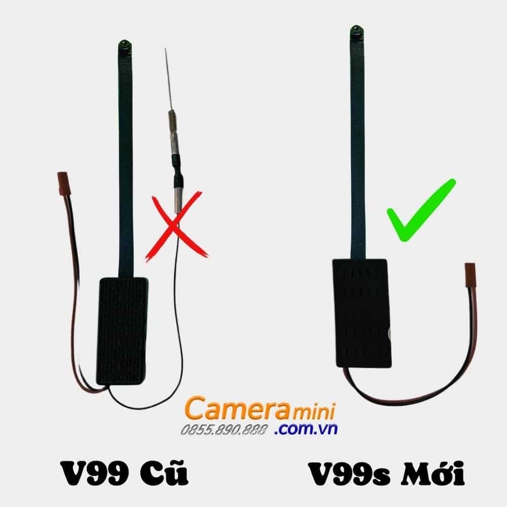 Camera mini V99 cũ và camera V99s thế hệ mới