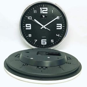 Camera đồng hồ treo tường QT34 - Nền đen