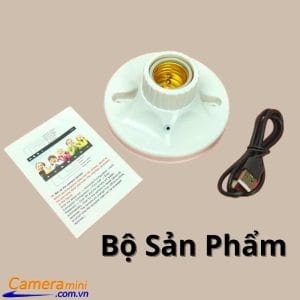 Camera Ngụy Trang Chui Bóng Điện - Siêu Kín Đáo, Độ Phân Giải 4K Sắc Nét 8 Camera siêu nhỏ chui bóng đèn giá tốt