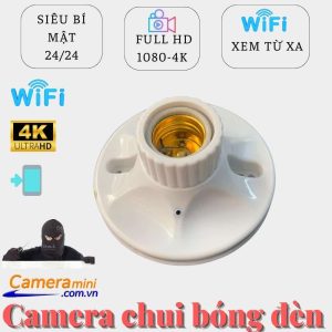 Camera mini siêu nhỏ ngụy trang chui bóng đèn