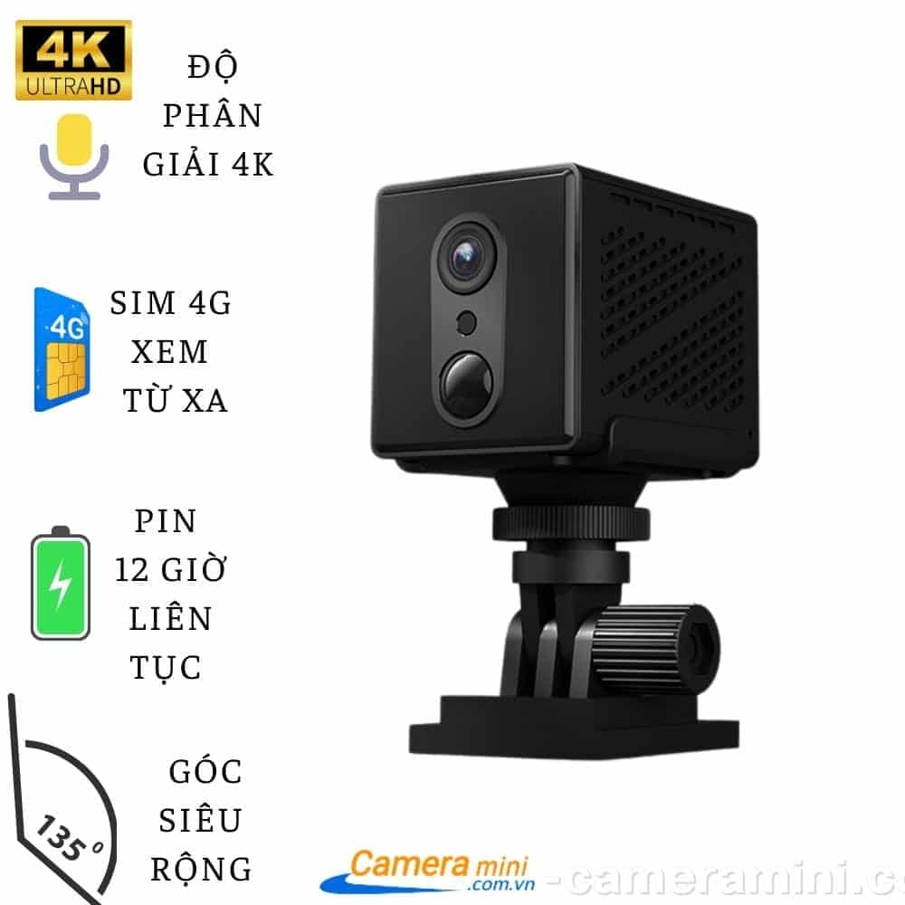 2 loại camera lắp sim 4G hoạt động quay đêm siêu nét 18 Camera dùng sim 4G X7D