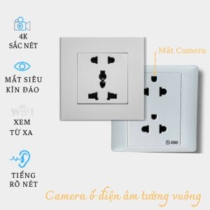 Camera ổ điện vuông