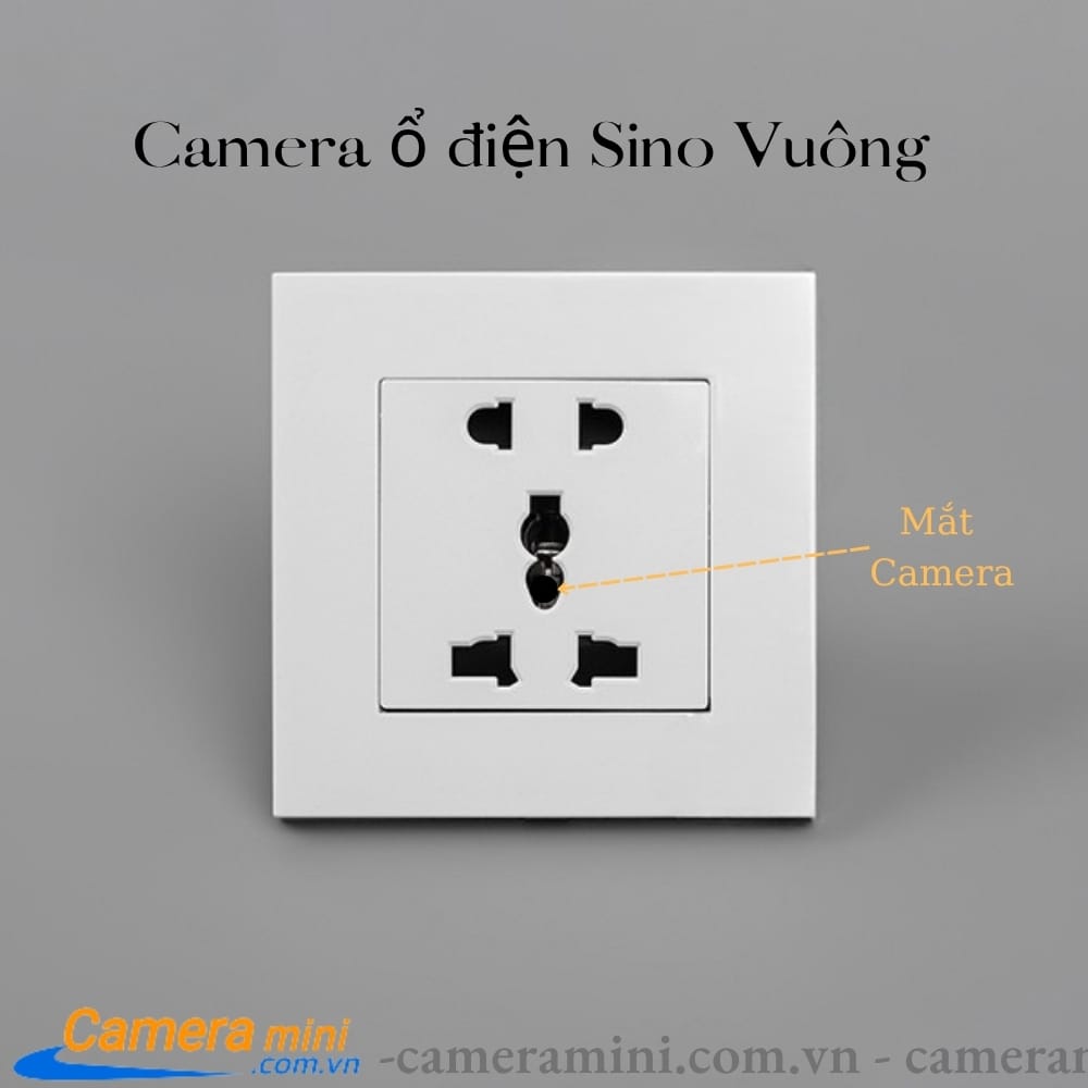 Camera Ổ Điện Vuông Âm Tường, Đầy Đủ Các Mẫu Ổ 11 Camera ổ điện vuông