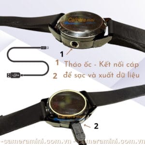 Camera Ngụy Trang Đồng Hồ Đeo Tay W950 - Mới, 2K Cực Nét 11 cach su dung camera dong ho w950