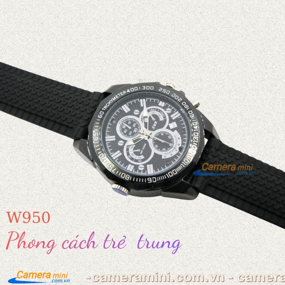 Camera Ngụy Trang Đồng Hồ Đeo Tay W950 - Mới, 2K Cực Nét 16 camera nguy trang dong ho deo tay w950 moi nhat