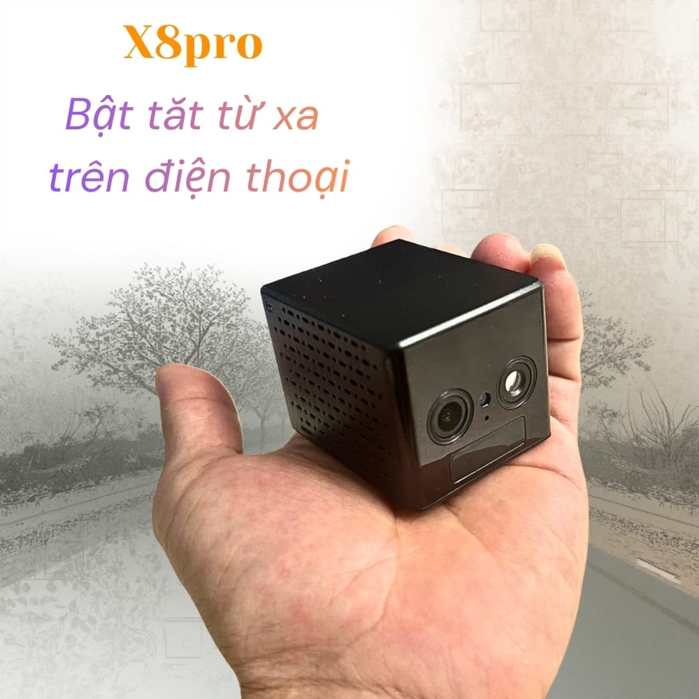 Camera giau kin dung sim x8pro bat tat tu